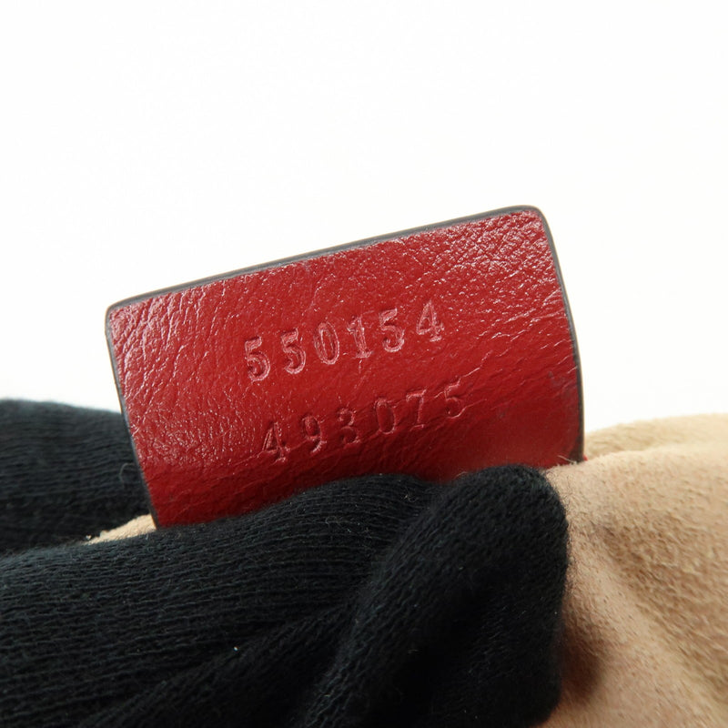 Gucci Gg Marmont Round Matelasse Leather Red Bag