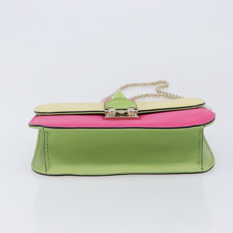 Valentino Garavani Glam Lock Covered Studs Leather Multicolour Bag