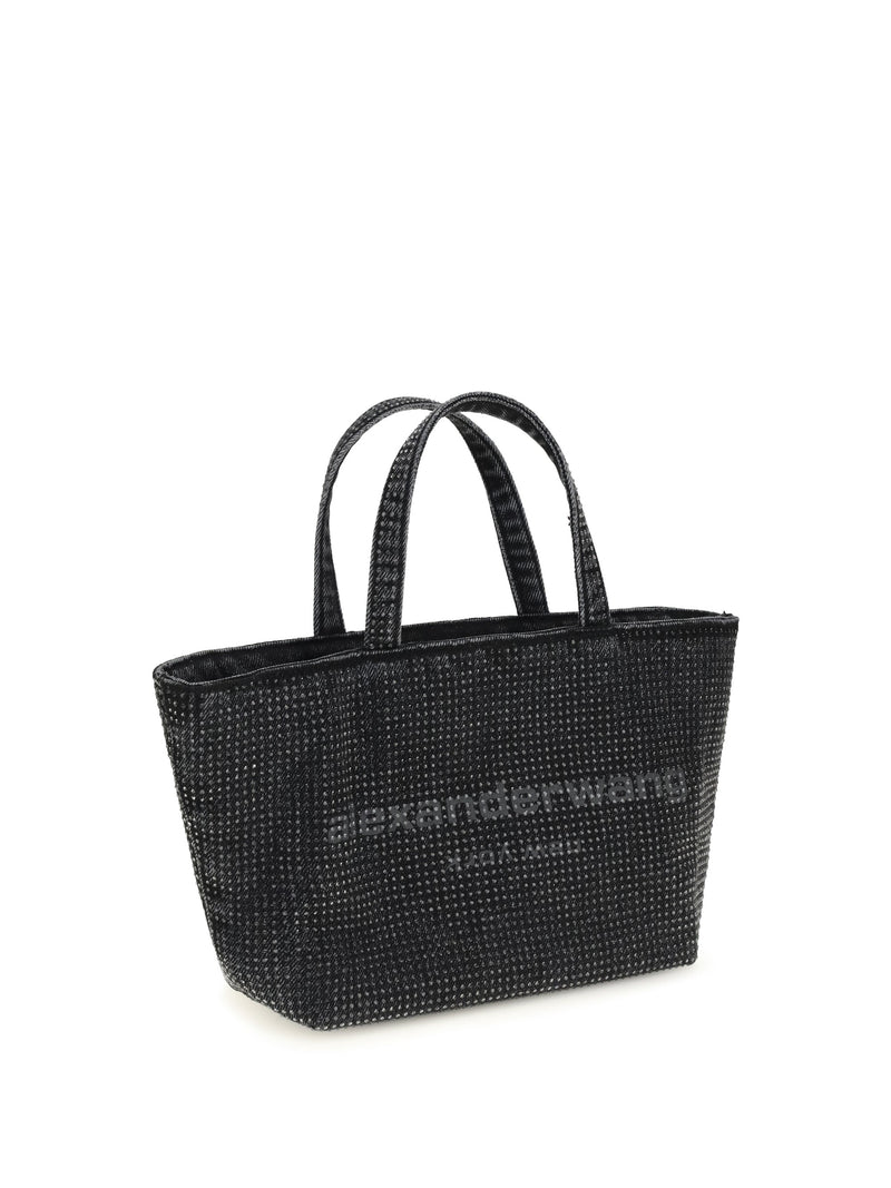 Alexander Wang Punch Tote Bag — Gray Cotton