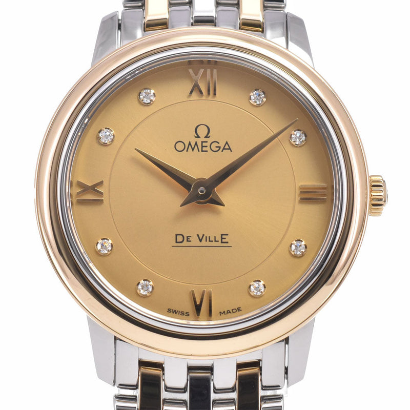 Omega De Ville Prestige Quartz Stainless Steel With Diamond Watches