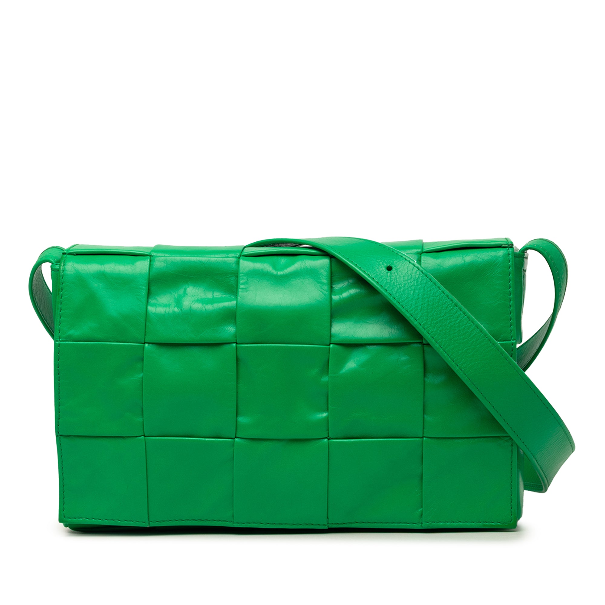 Small Paper Calfskin Intrecciato Cassette Crossbody - Image 1