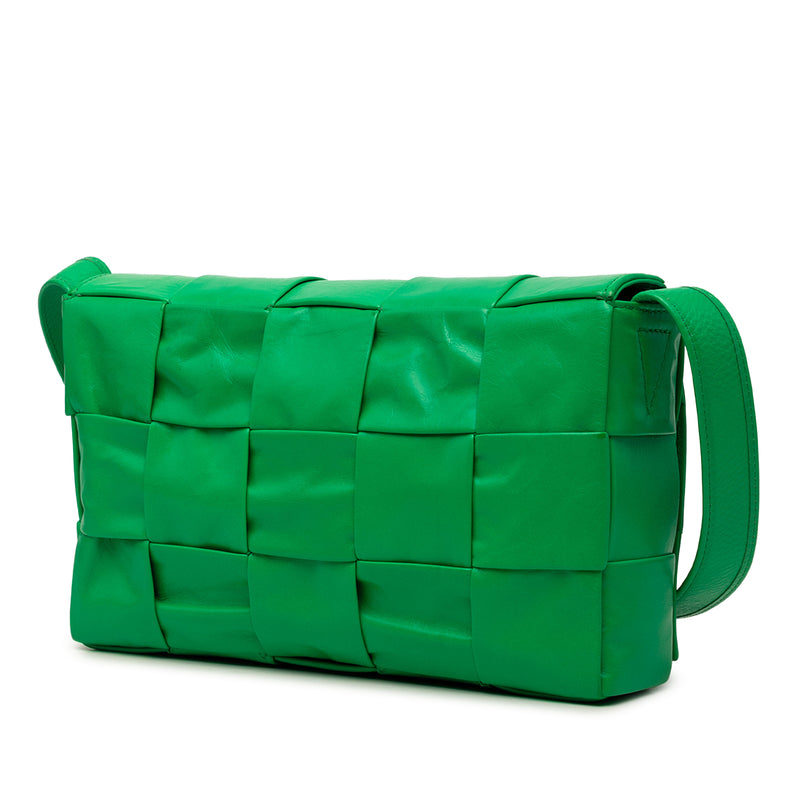 Small Paper Calfskin Intrecciato Cassette Crossbody - Image 2