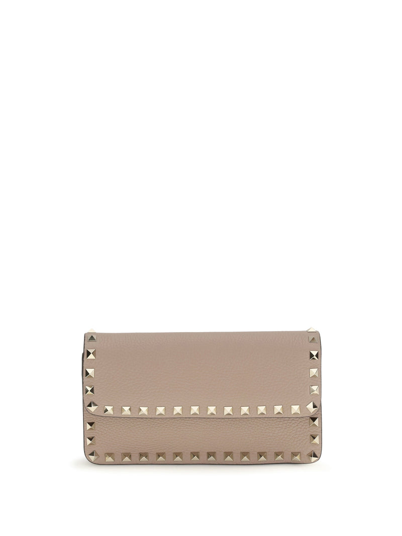 Valentino Garavani Wallet — Beige Calf Leather & Purses