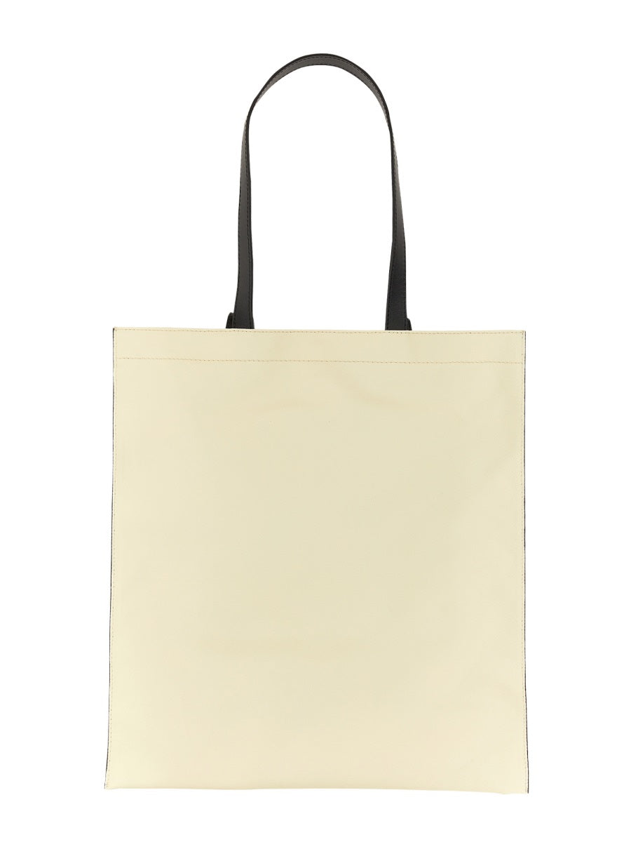 Moschino Hawaiian Print Cotton Tote Bag — Yellow