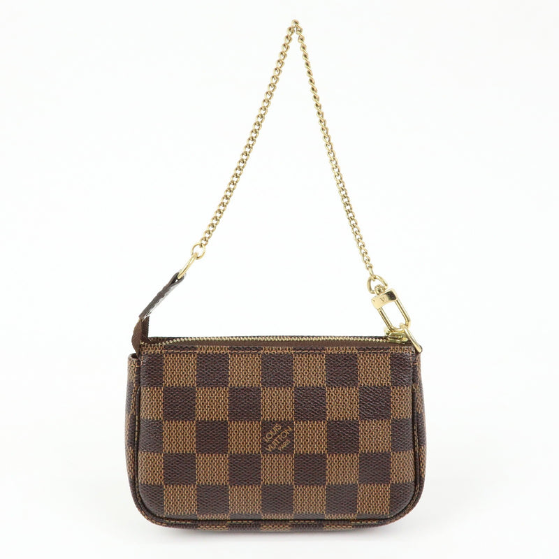 Louis Vuitton Pochette Accessoires Limited Edition Damier Brown Canvas Bag