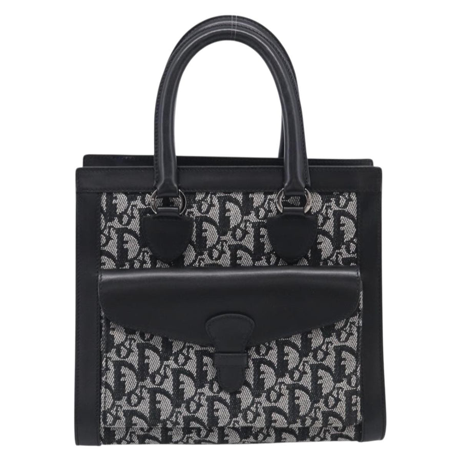 Christian Dior Vintage Trotter Pocket Diorissimo Canvas Black Bag