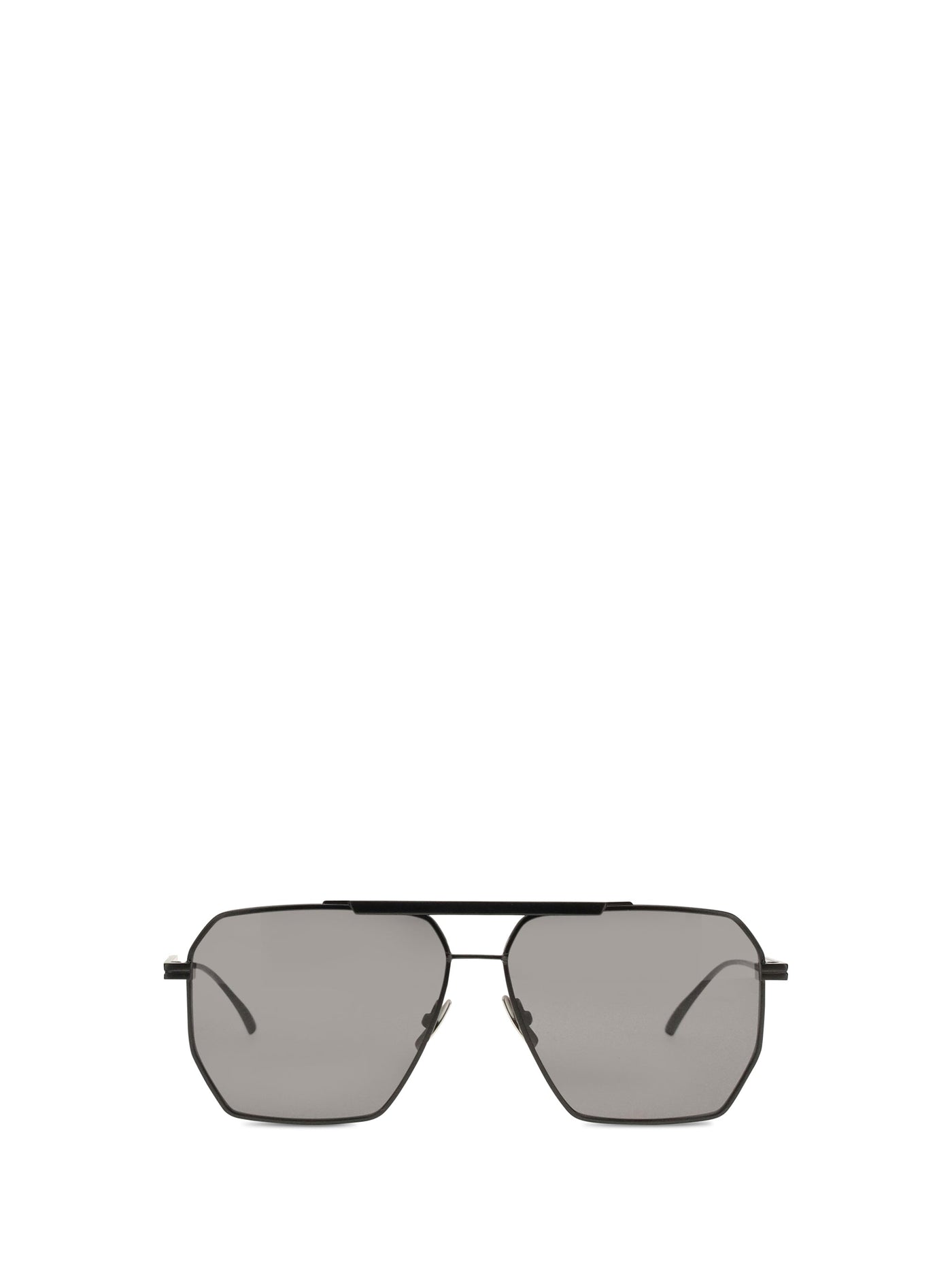 Bottega Veneta 590248v4450 Metal Square Sunglasses — Black