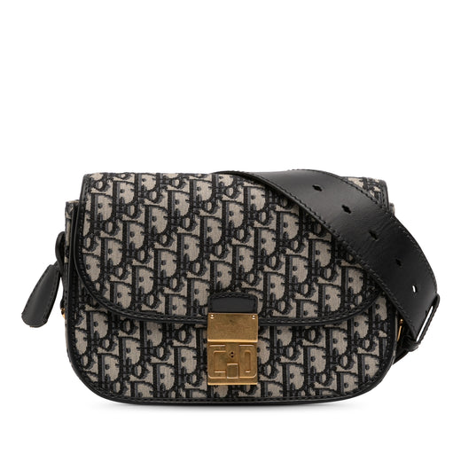Oblique Canvas Flap Crossbody - Image 1