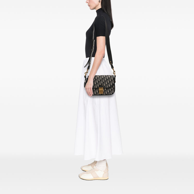 Oblique Canvas Flap Crossbody - Image 11