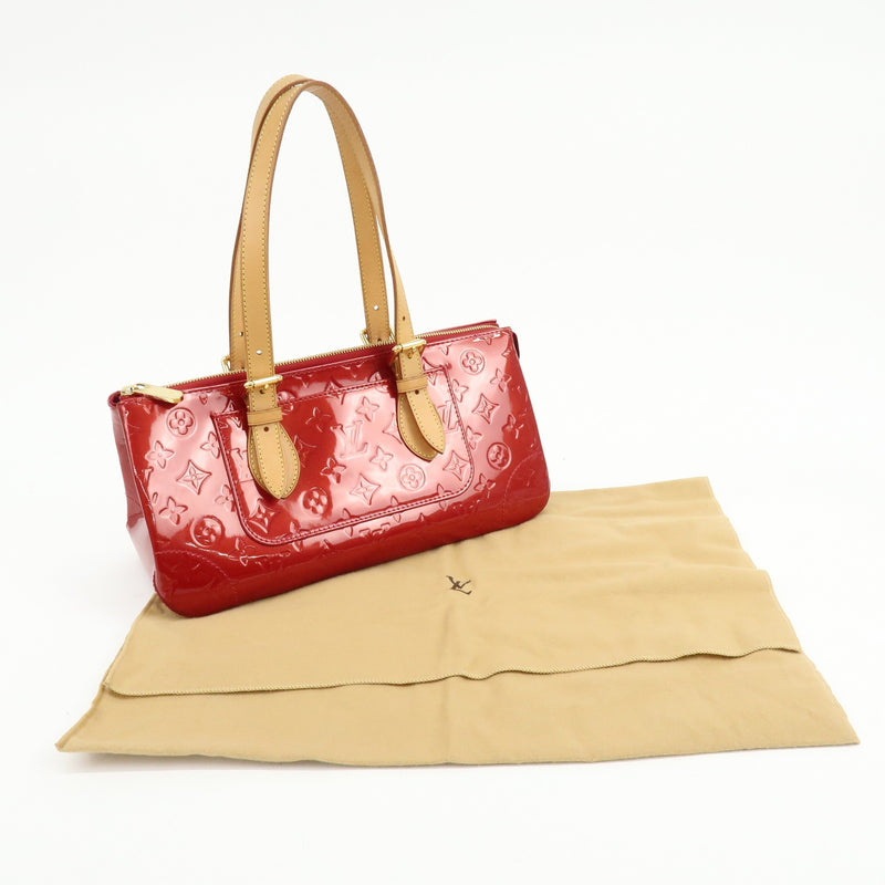 Louis Vuitton Rosewood Avenue Monogram Vernis Red Patent_leather Bag