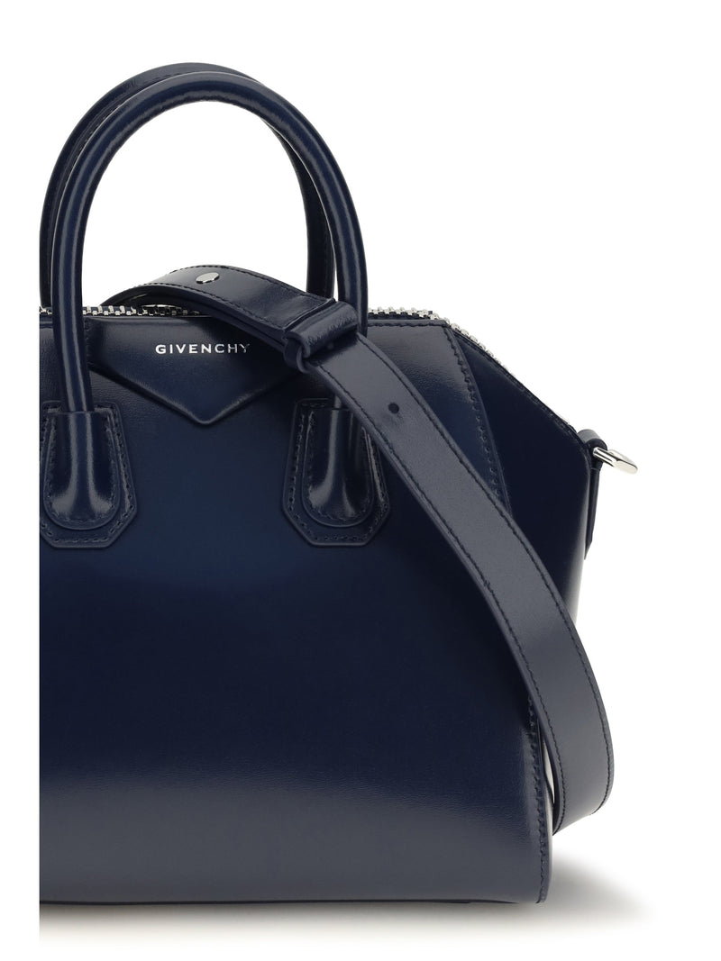 Givenchy Top Handle Bag — Blue Calf Leather Bos Taurus