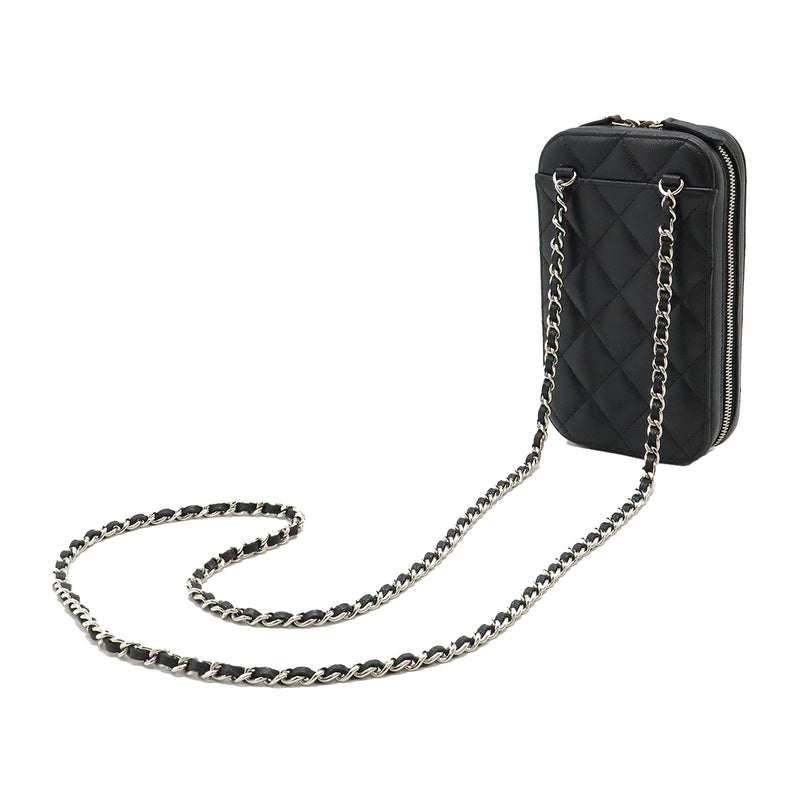 CC Quilted Caviar Zip Phone Case - Image 2