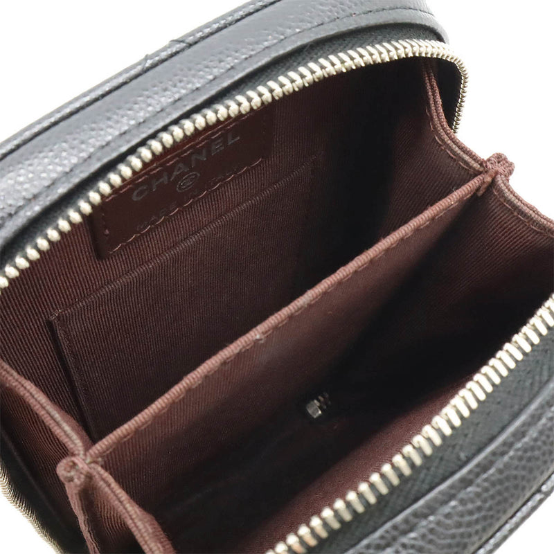 CC Quilted Caviar Zip Phone Case - Image 3