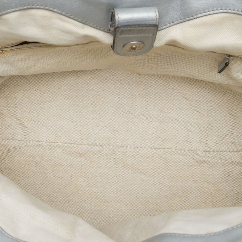 Medium Metallic Guccissima Sukey Tote - Image 4