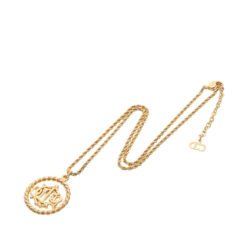 Gold Plated Logo Pendant Necklace - Image 2