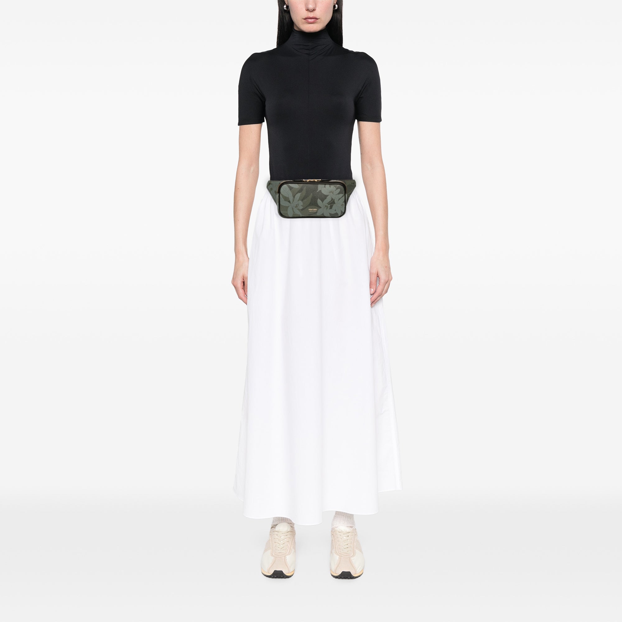 Leather Floral Print Belt Bag - Image 10