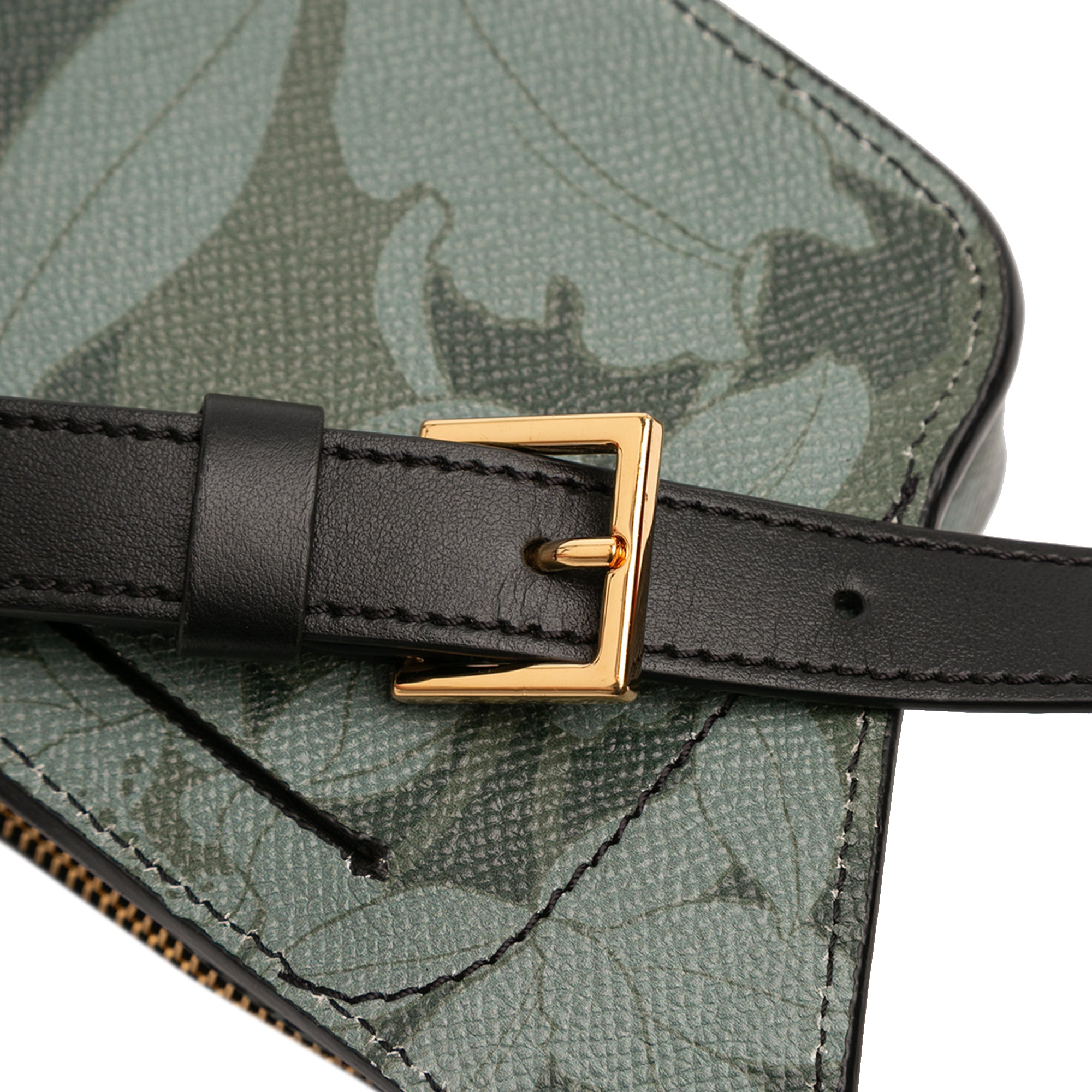 Leather Floral Print Belt Bag - Image 9
