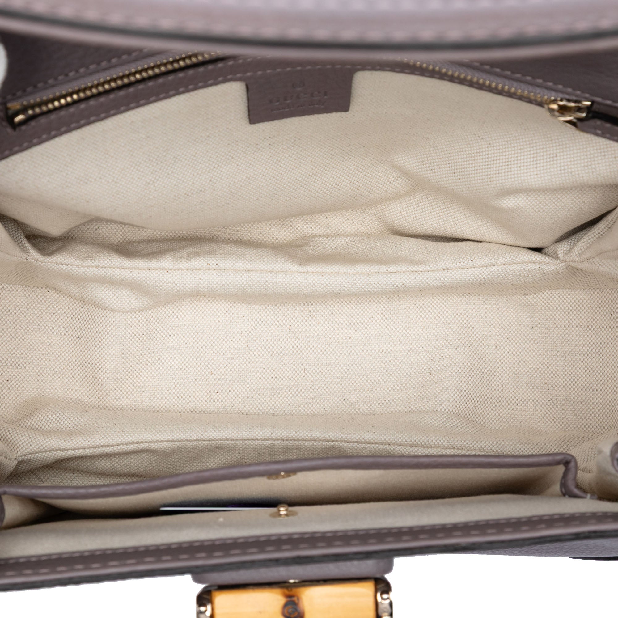 Medium Leather New Bamboo Satchel - Image 4