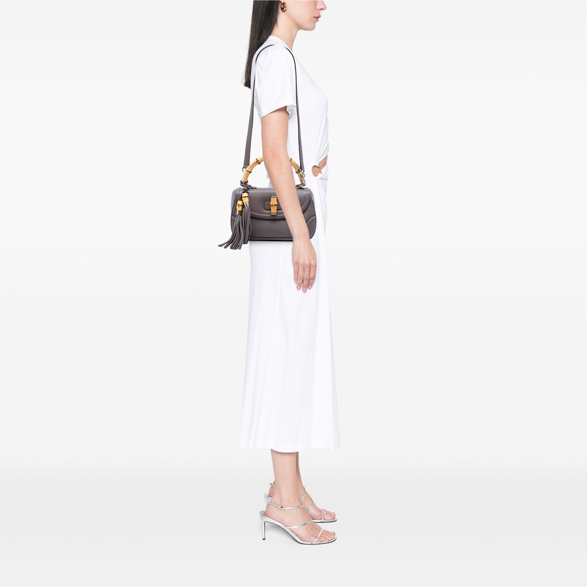 Medium Leather New Bamboo Satchel - Image 6