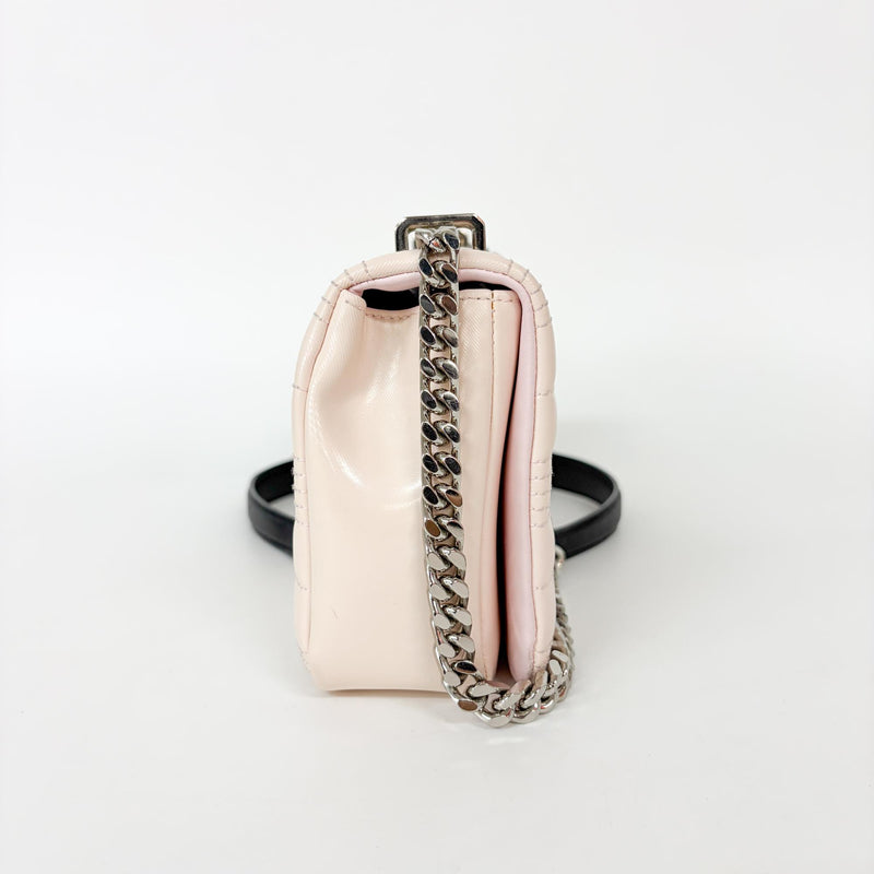 Burberry Lola Bum Quilted Lambskin Pink Calfskin Bag