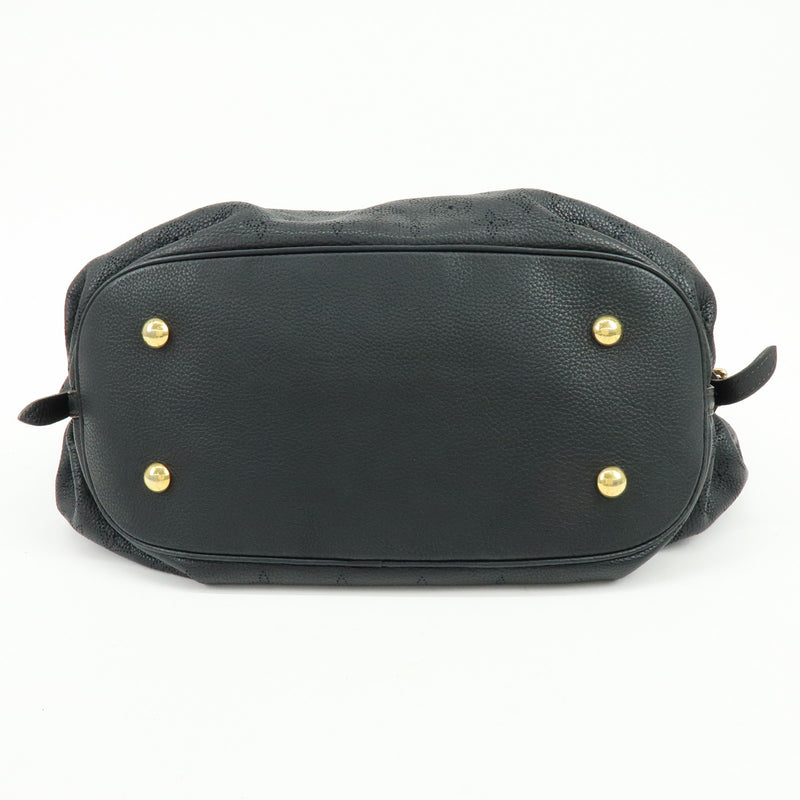 Louis Vuitton L Hobo Mahina Leather Black