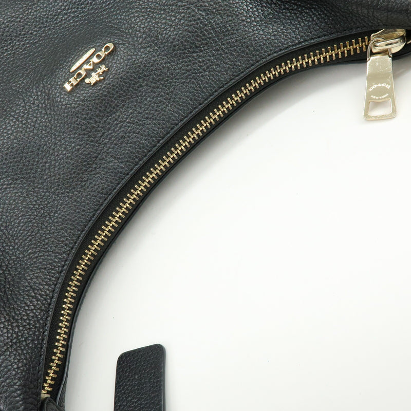 Coach Shoulder Leather Black Bag