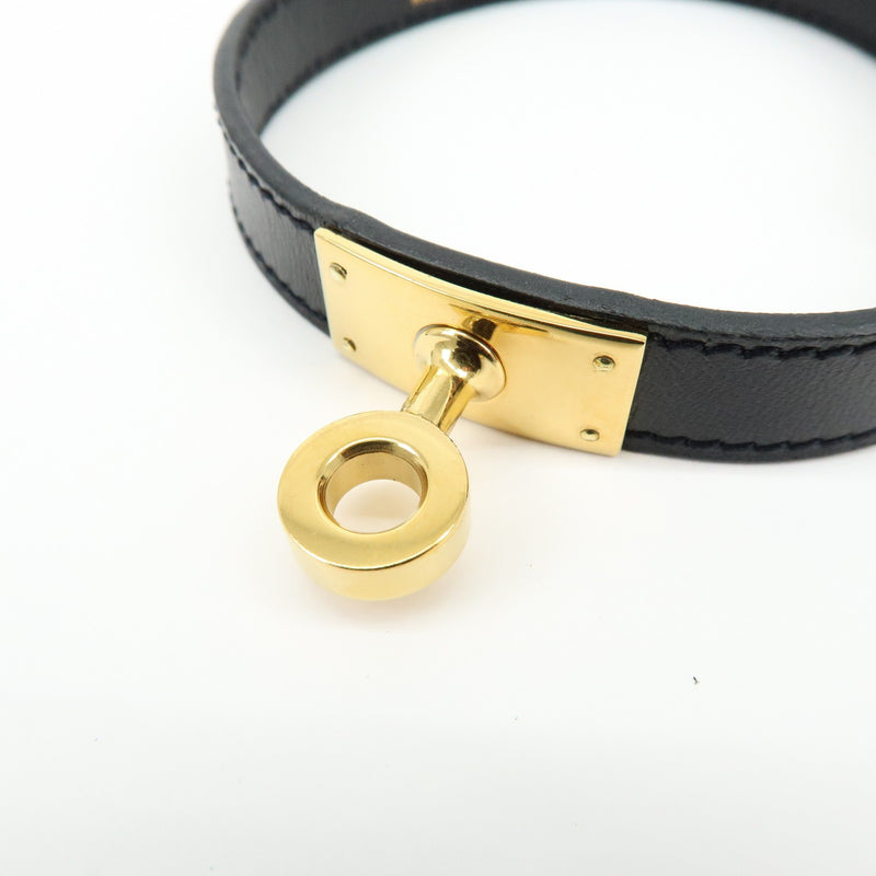 Hermes Kelly Double Tour Leather Black Bijoux