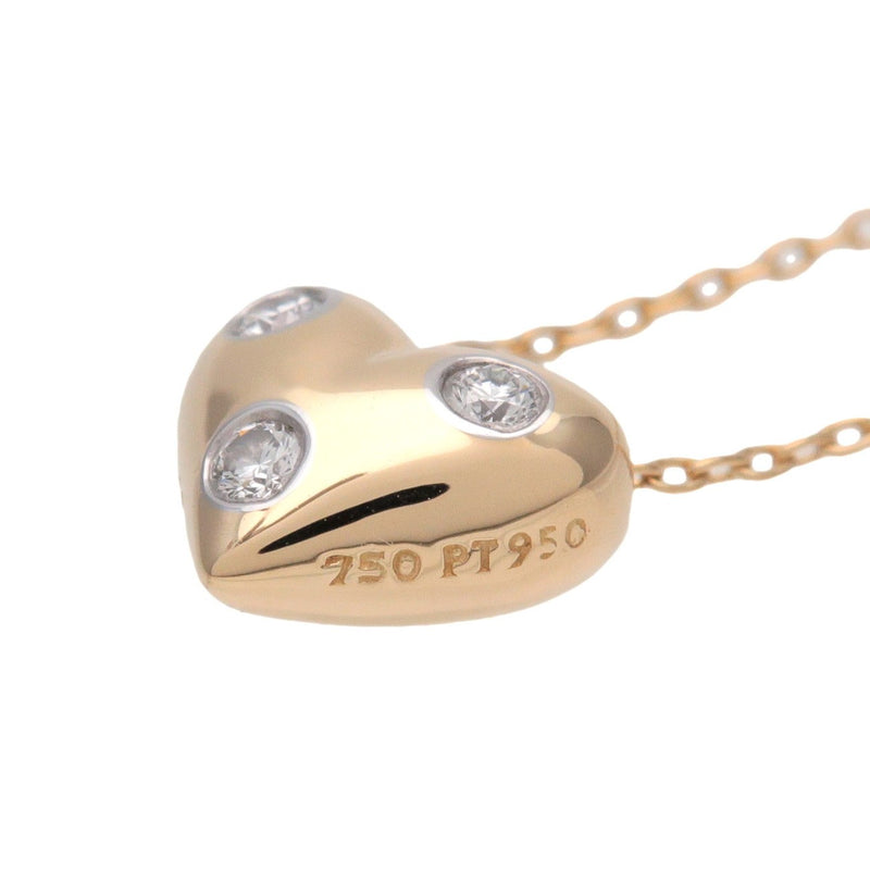 Tiffany & Co. Etoile Heart 3 Diamond Pendant 18k Yellow Gold With Platinum And Diamonds Yellow_gold Bijoux
