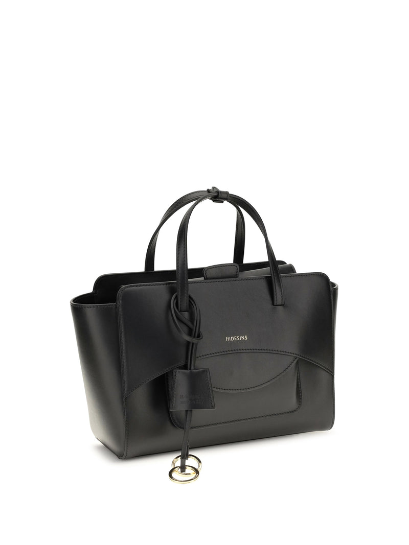 Hidesins Calf Leather Shoulder Bag — Black (bos Taurus)