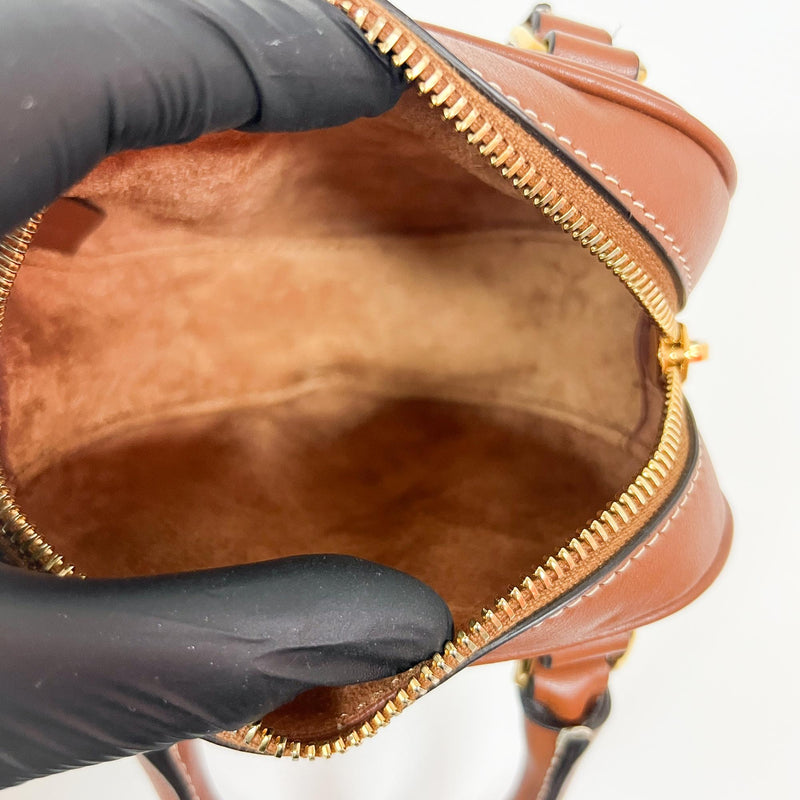 Celine Heart Leather Brown Calfskin Bag