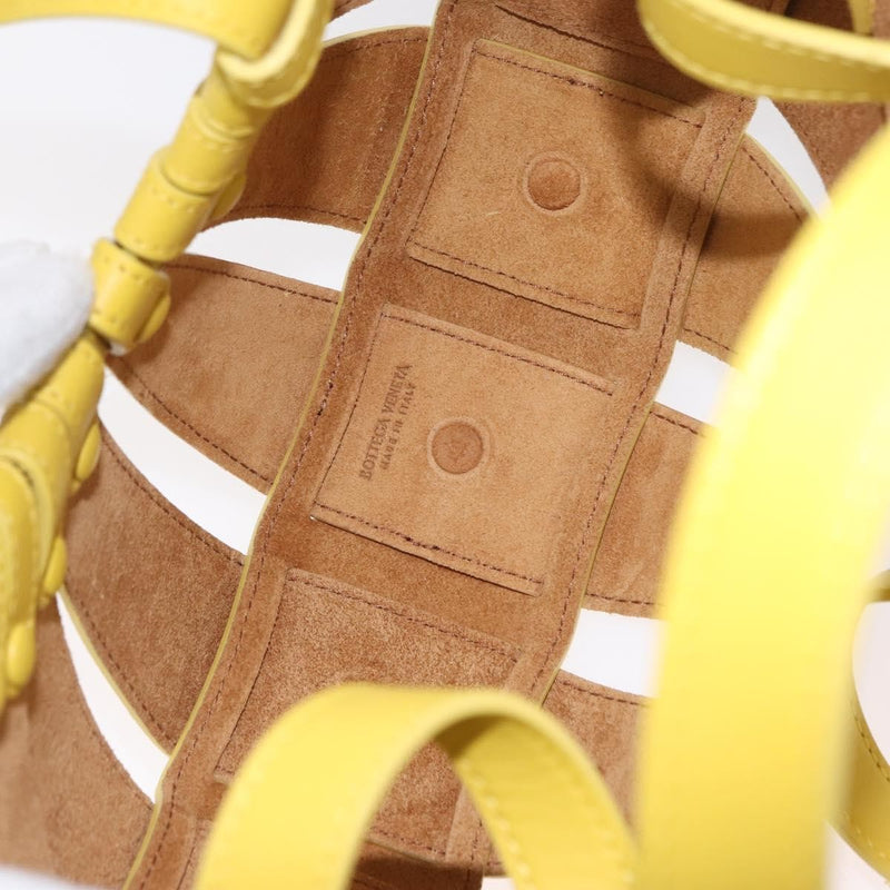 Bottega Veneta Shell Leather Yellow Bag