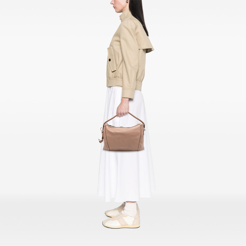 Medium Pebbled Calfskin Bella Shoulder Bag - Image 7