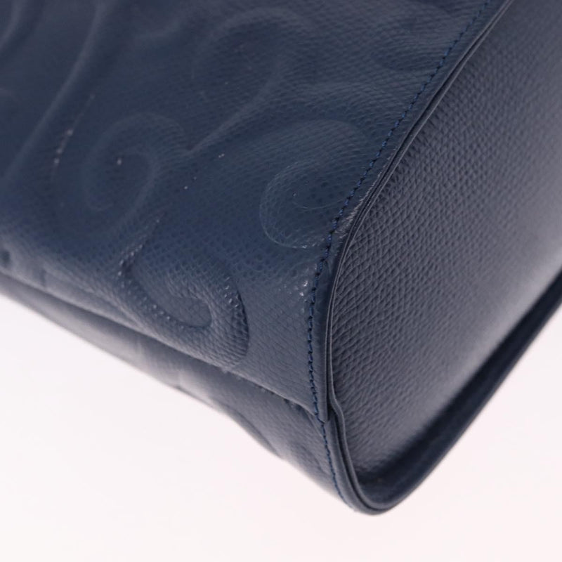Saint Laurent Overseas Leather Navy Bag