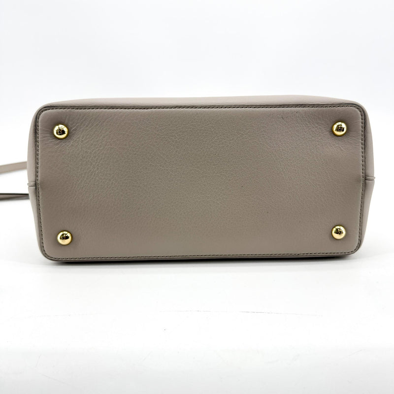 Fendi 2jours Leather Gray Bag