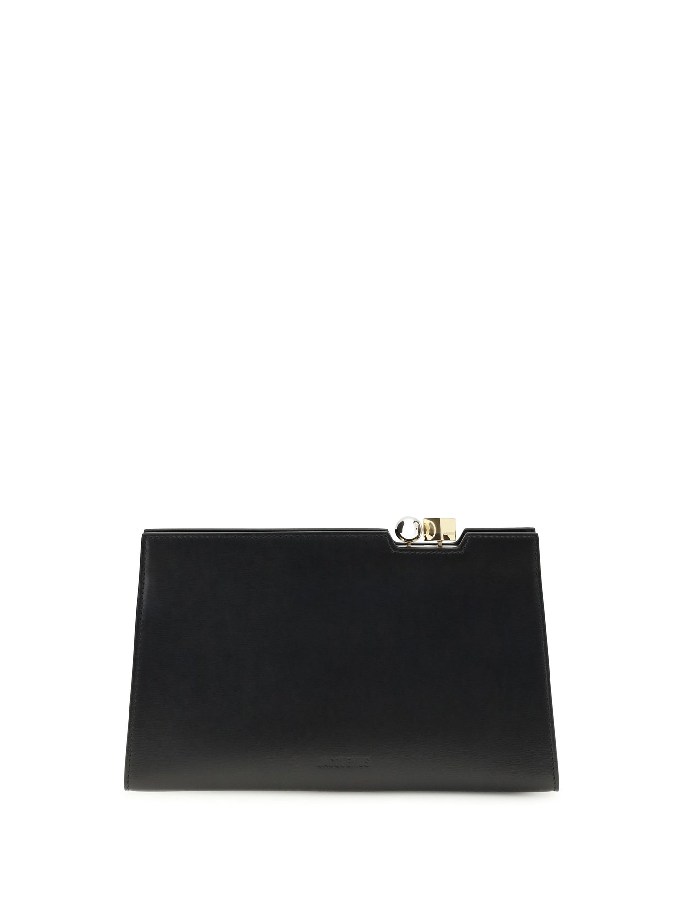 Jacquemus Shoulder Bag — Black Calf Leather Bos Taurus