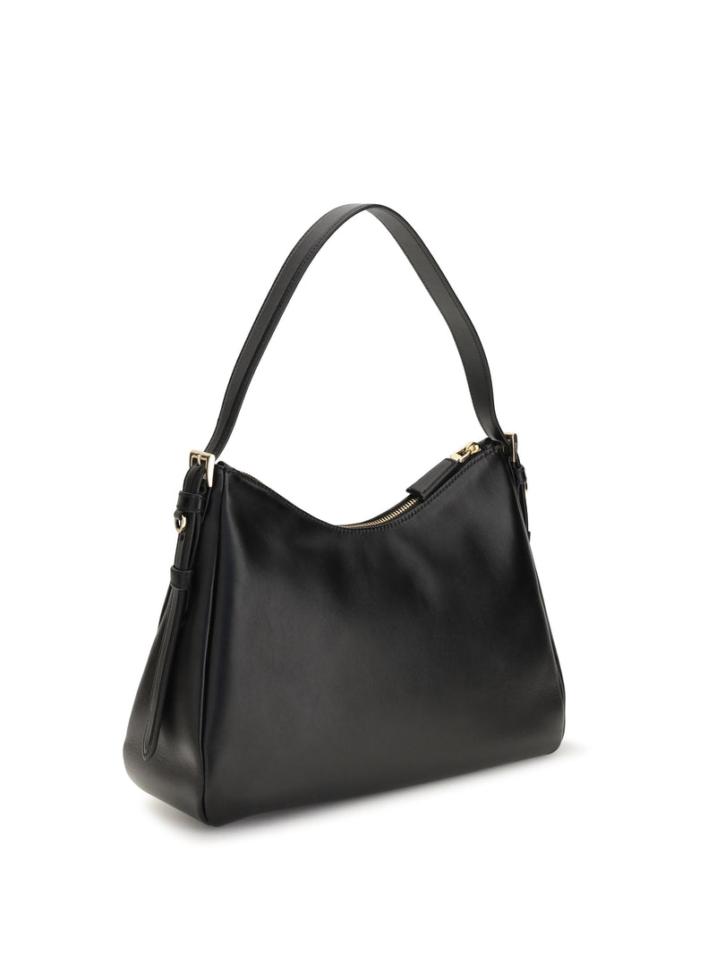 Prada Milano Shoulder Bag — Black Calf Leather Bos Taurus