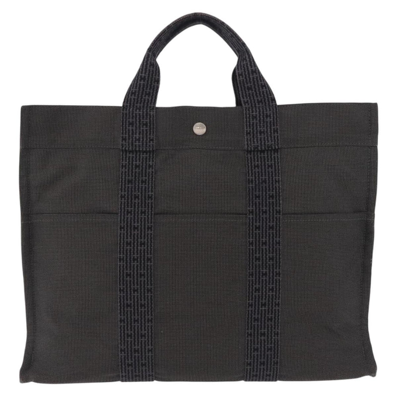 Hermes Fourre-Tout Herline Gray Canvas Bag