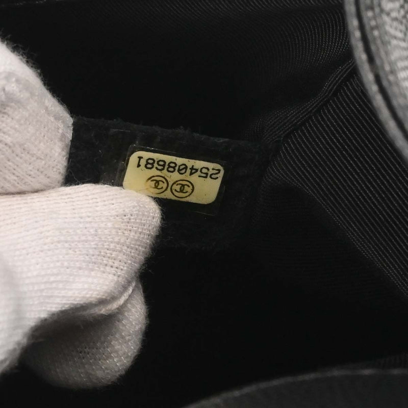 Chanel So Black Boy Flap Quilted Caviar Calfskin Bag