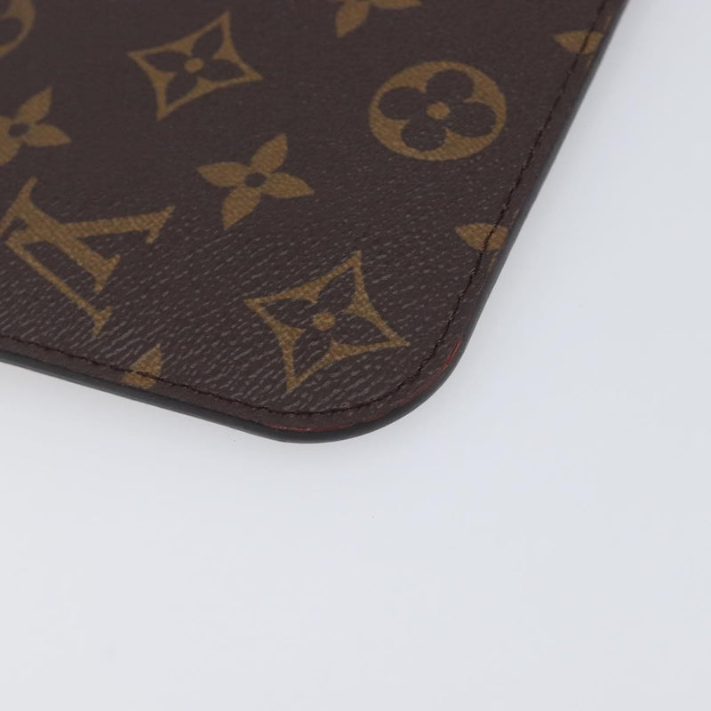 Louis Vuitton Neverfull Pochette Monogram Canvas Brown Bag