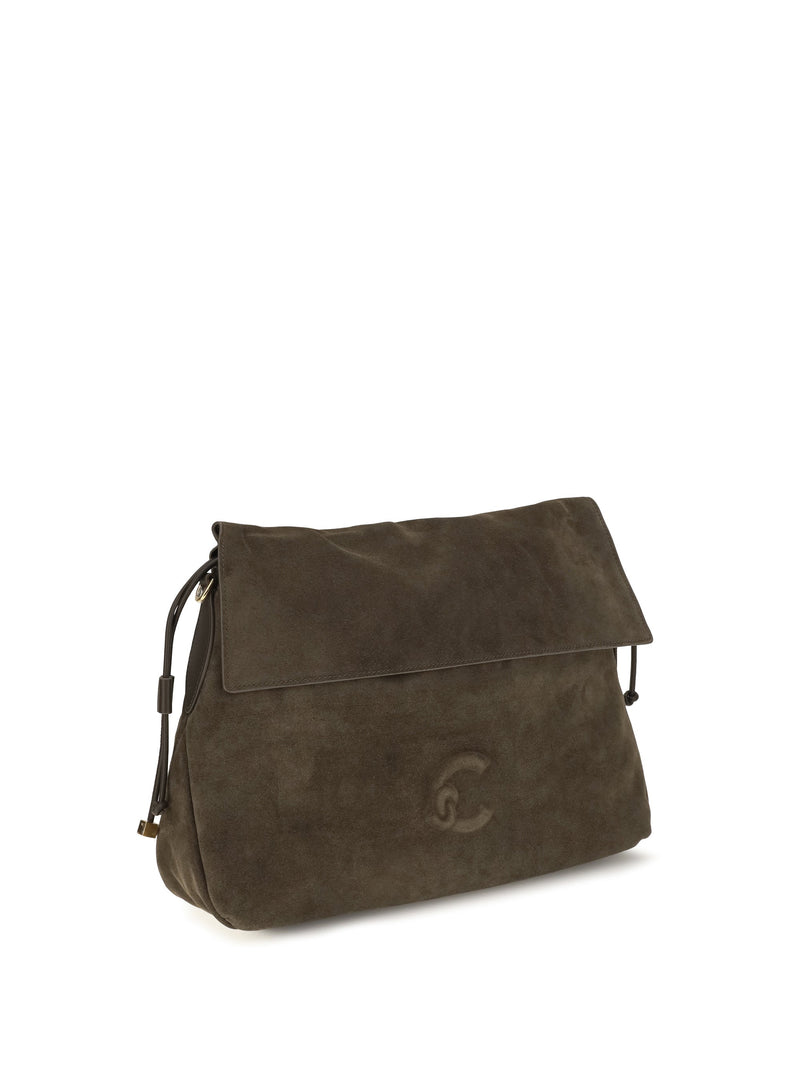 Coccinelle Lidia Shoulder Bag — Taupe Calf Leather