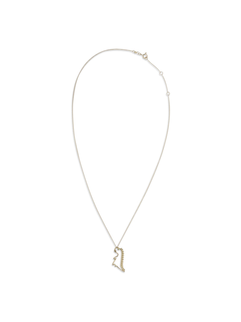 Aliita Dino Esmeralda Necklace — Gold Necklaces