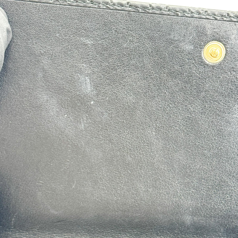 Gucci Wallet On Strap Microguccissima Leather Black Bag