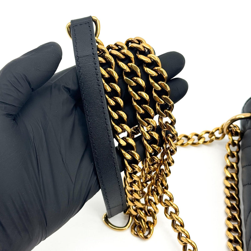Louis Vuitton New Wave Chain Quilted Leather Black Bag