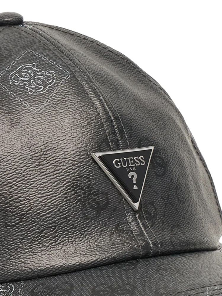 Guess Am9546 Baseball Cap — Black Polyester Caps