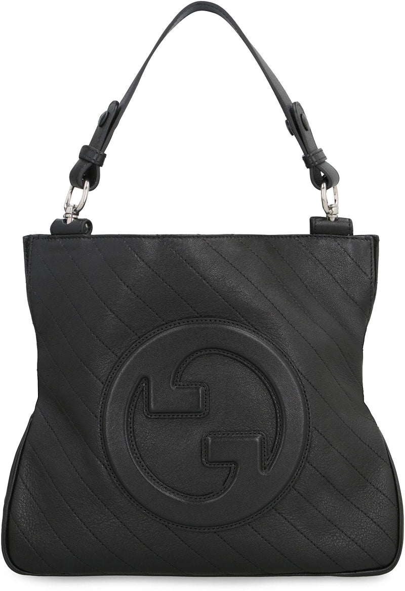 Gucci Blondie Shoulder Bag — Black Lamb Leather