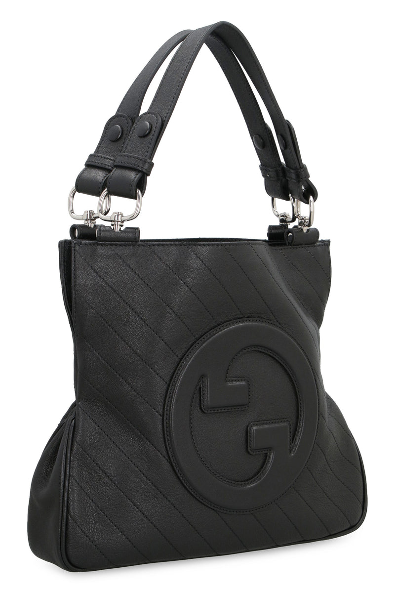 Gucci Blondie Shoulder Bag — Black Lamb Leather