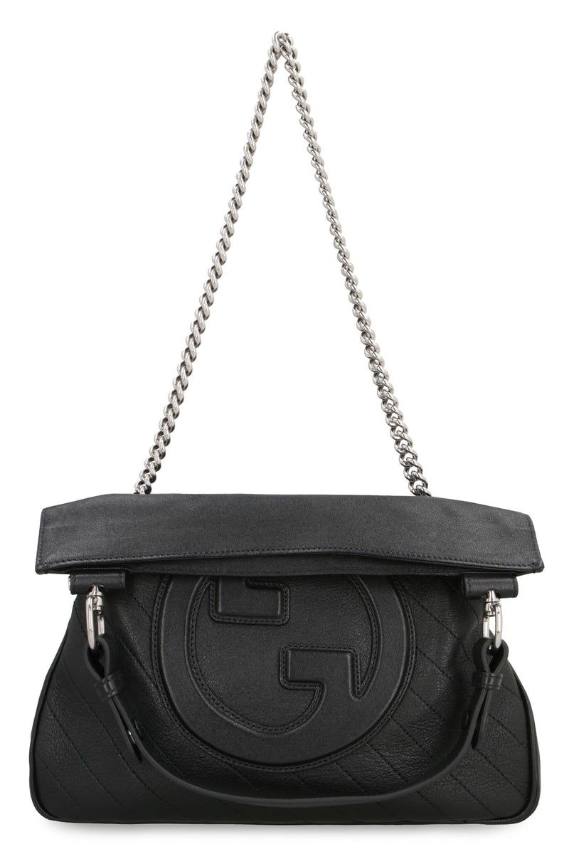 Gucci Blondie Shoulder Bag — Black Lamb Leather