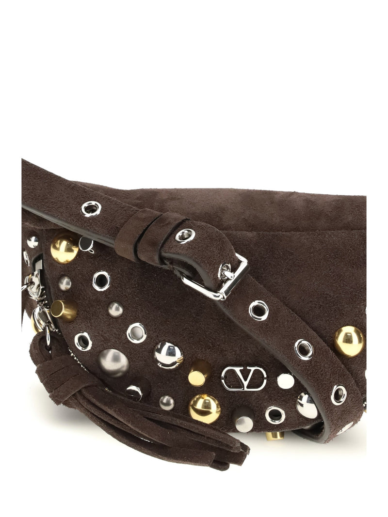Valentino Garavani Nellcôte Belt Bag — Brown Calf Leather