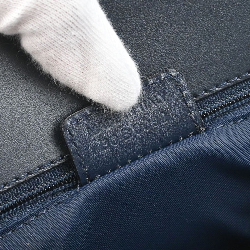 Christian Dior Vintage Trotter Pocket Diorissimo Canvas Navy Bag