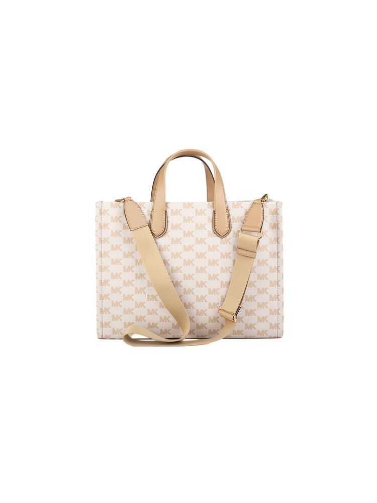 Michael Kors Gigi Tote Bag — Beige Cotton